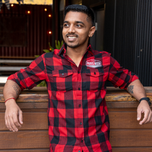 Load image into Gallery viewer, PBCo. Red &amp; Black Flannel
